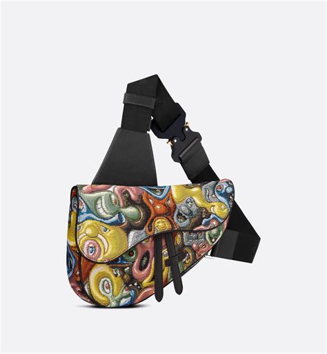 dior kenny|DIOR AND KENNY SCHARF Saddle Soft Bag Multicolor .